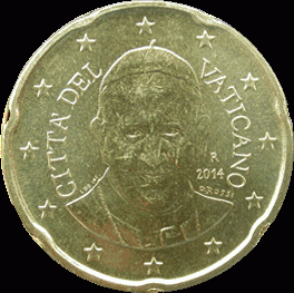 20 Cent UNC Vaticaan